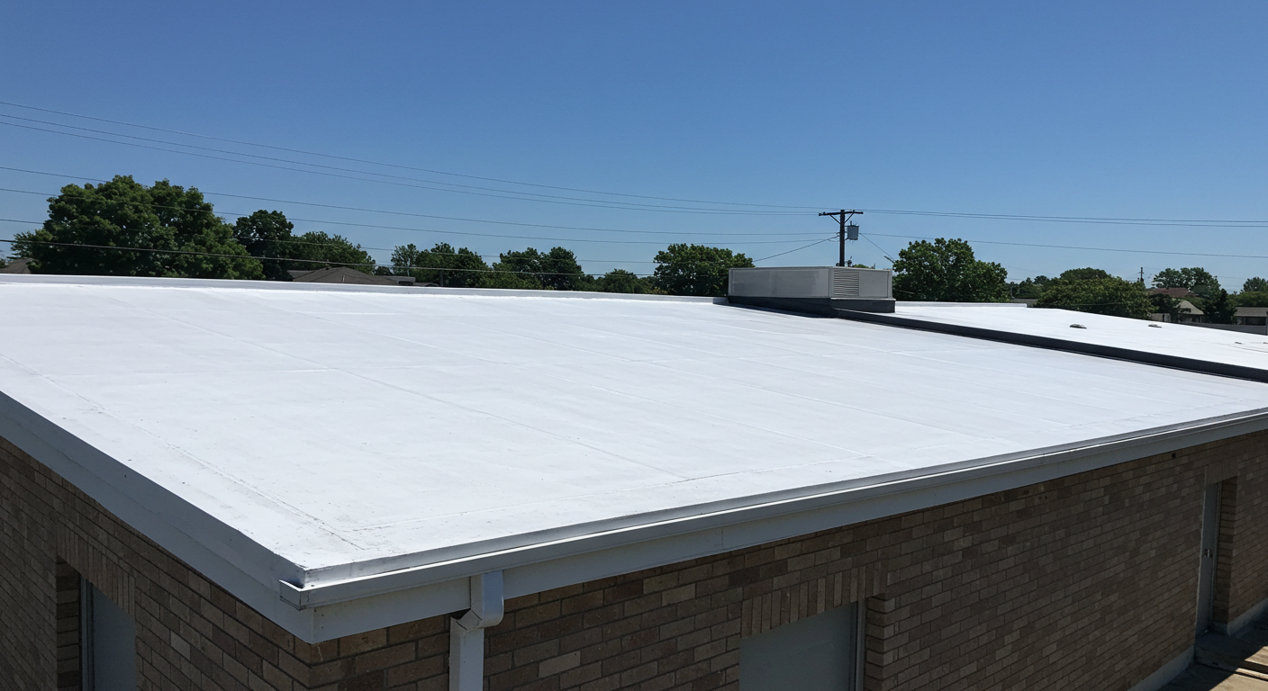 High-quality roof coating project completed by certified contractors with superior workmanship standards